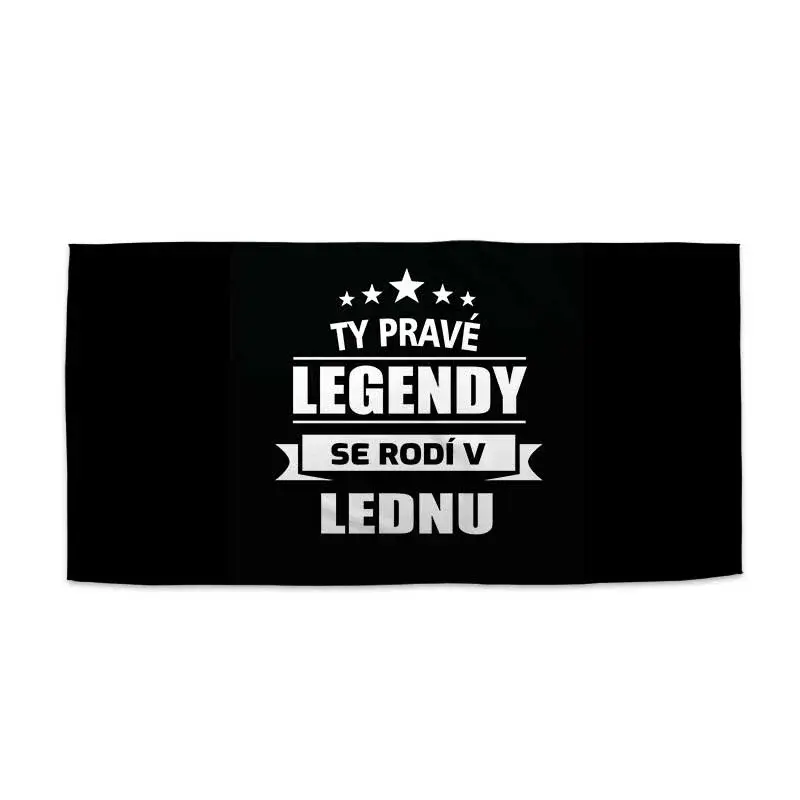 Ručník Ty pravé legendy se rodí v lednu - 50x100 cm