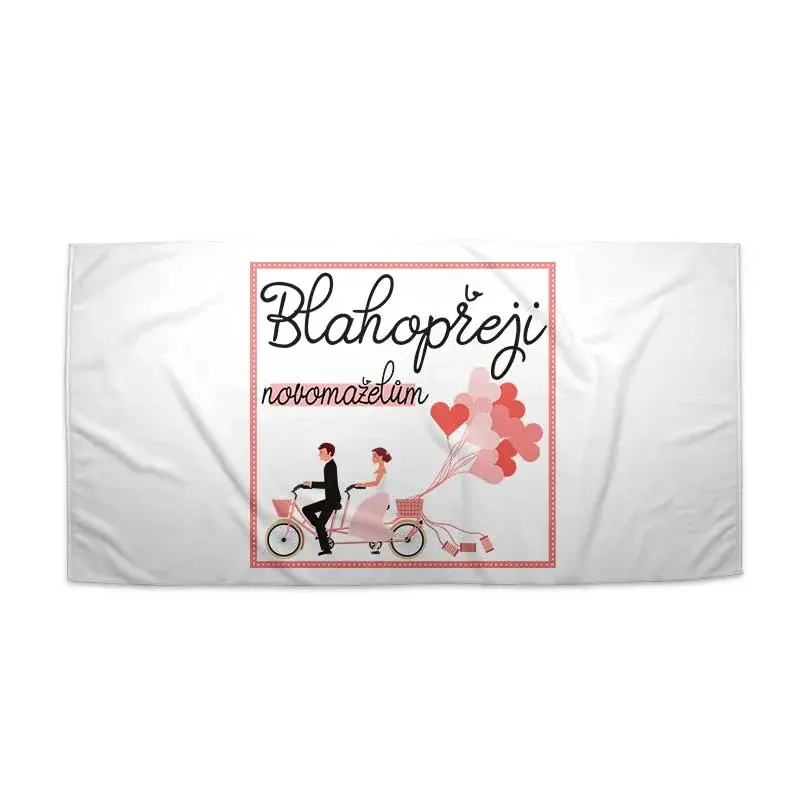 Ručník Blahopřeji novomanželům - 30x50 cm