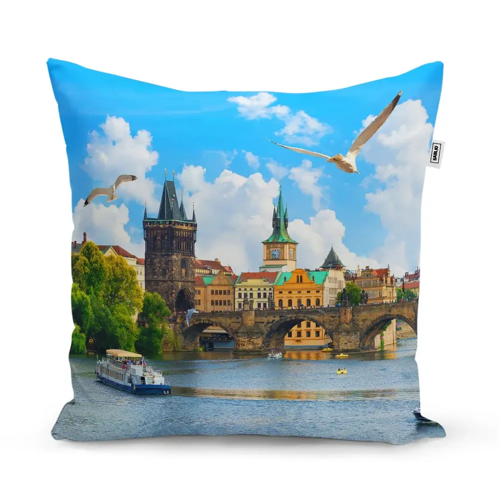 Polštář Praha Karlův most 2 - 60x60 cm