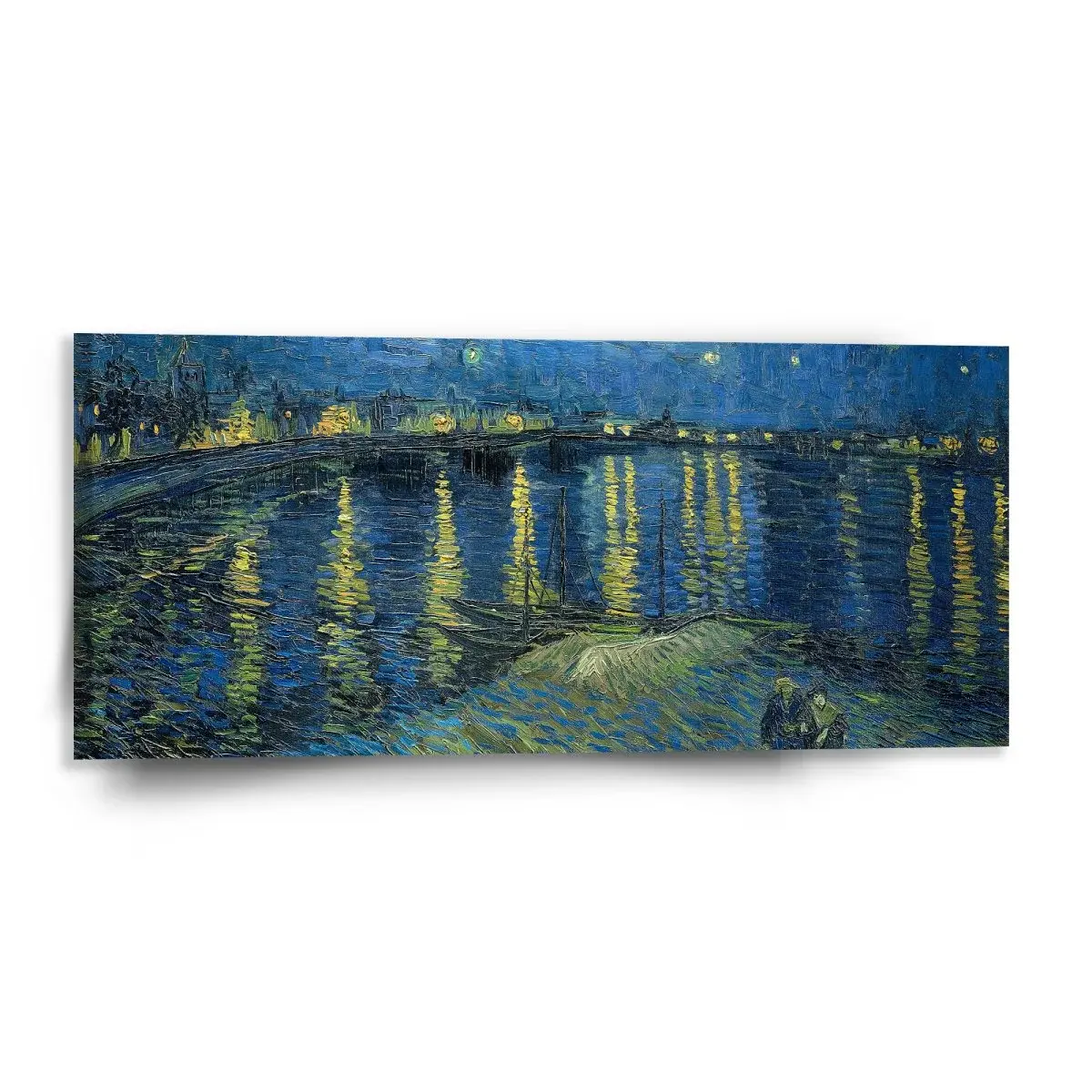 Obraz Hviezdna noc nad Rhônou - Vincent van Gogh - 110x50 cm