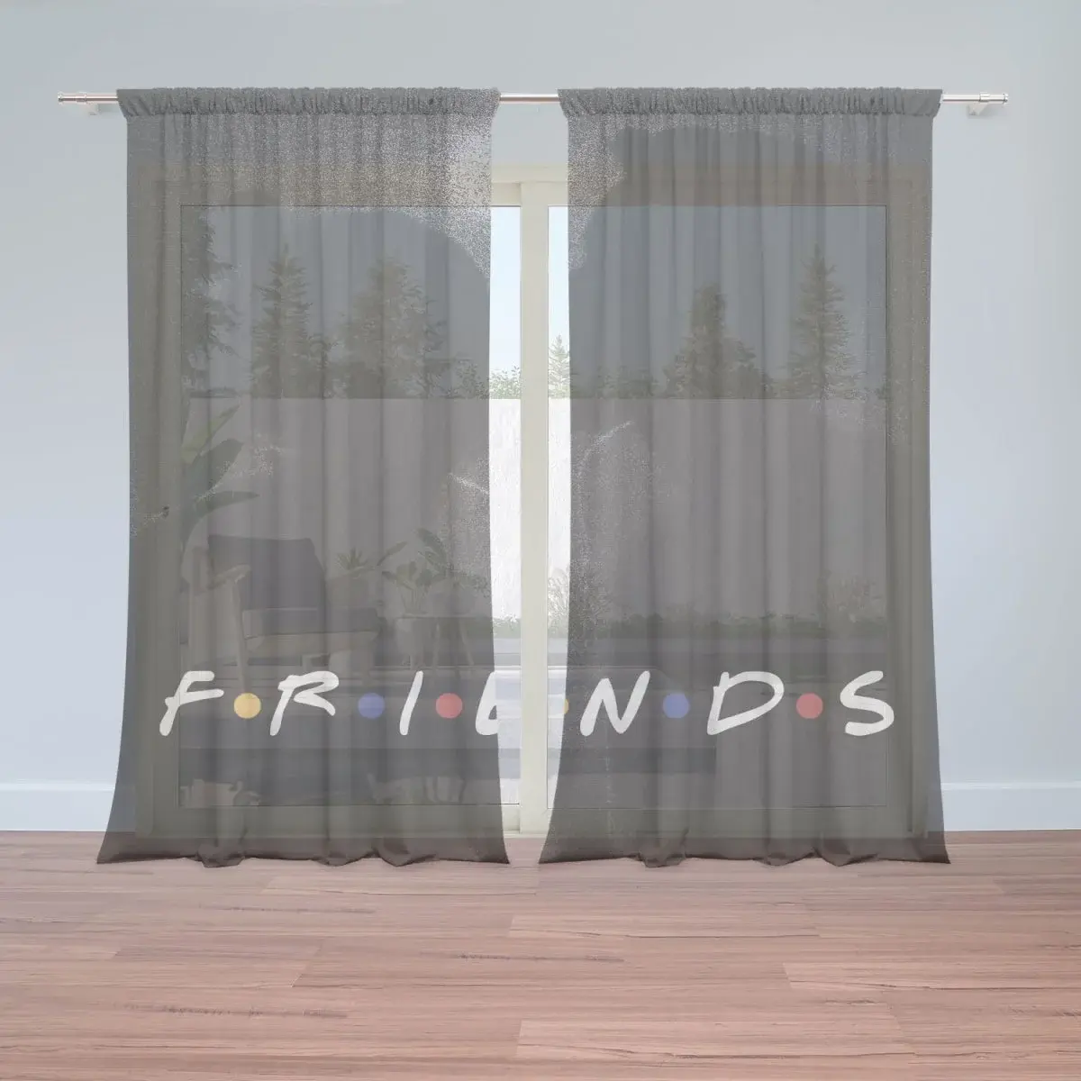 Záclony Seriál přátelé FRIENDS Polibek: 2ks 150x250cm