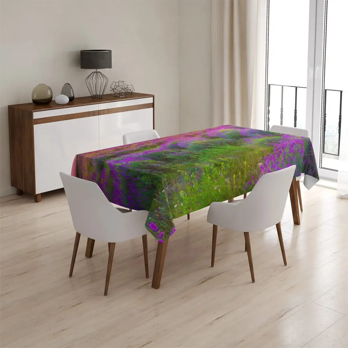 Ubrus Levandulové pole 2 - 130x130 cm