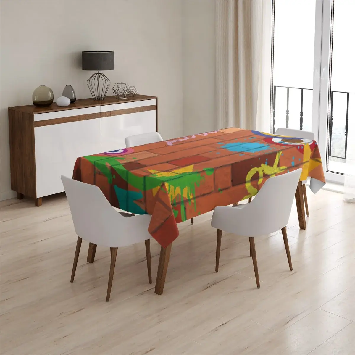 Ubrus Zeď - 130x130 cm