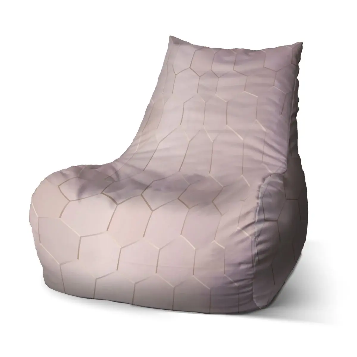 Sedací vak Bean Rose gold - 100 x 90 x 45 cm