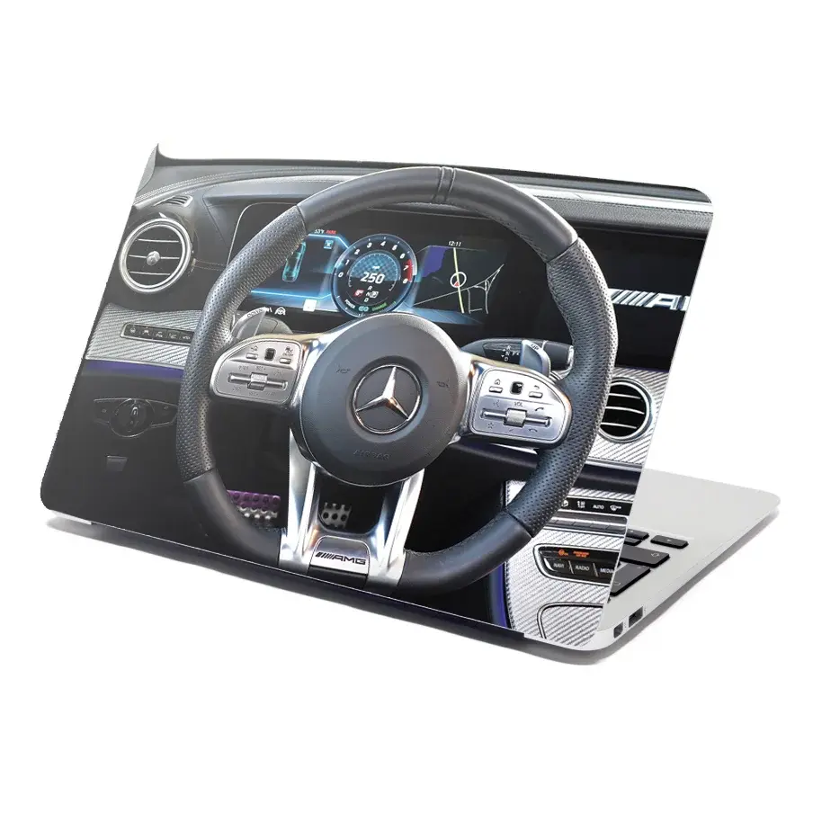 Samolepka na notebook AMG interiér - 29x20 cm