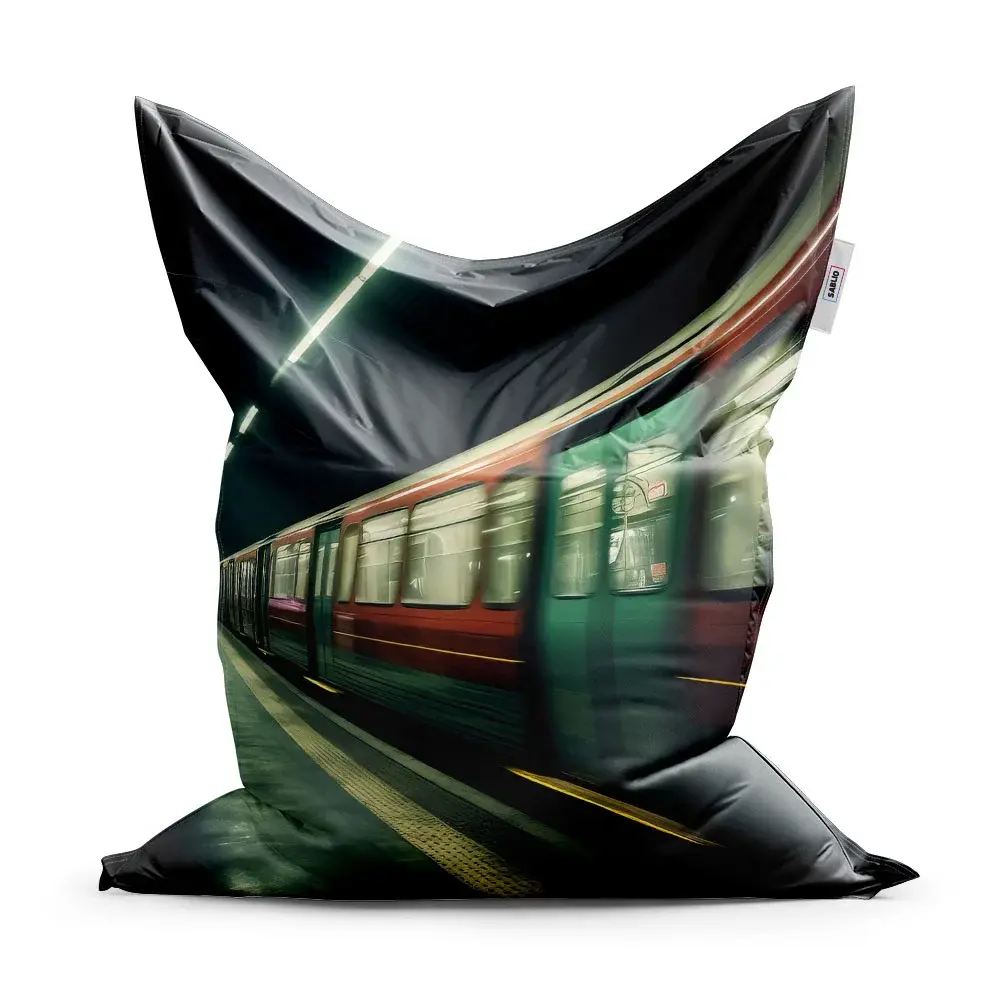 Sedací vak Metro v tmavé stanici - 200x140 cm
