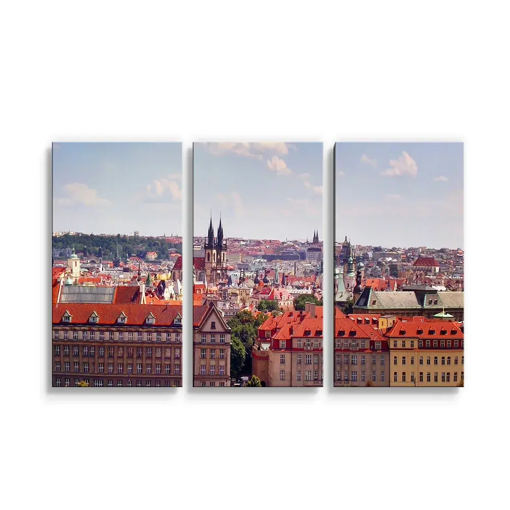 Obraz - 3-dílný Praha - 120x80 cm