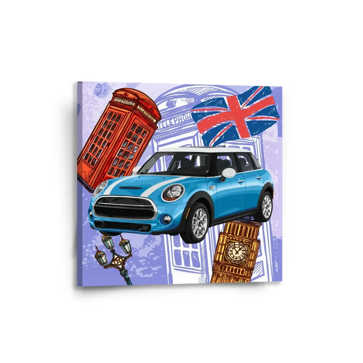 Obraz Mini sedan Londýn - 50x50 cm