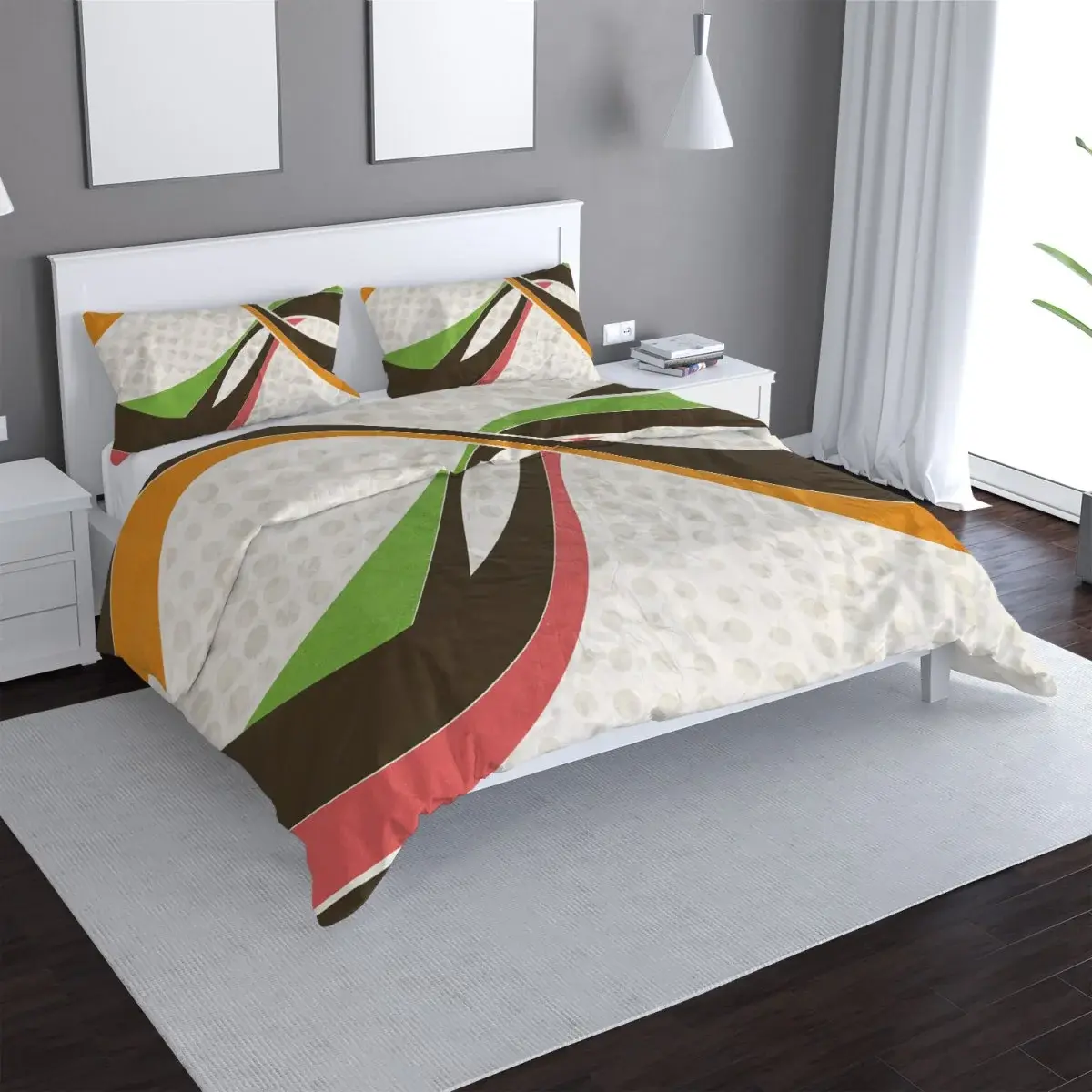 Povlečení Retro abstrakce - 140x220 / 90x70