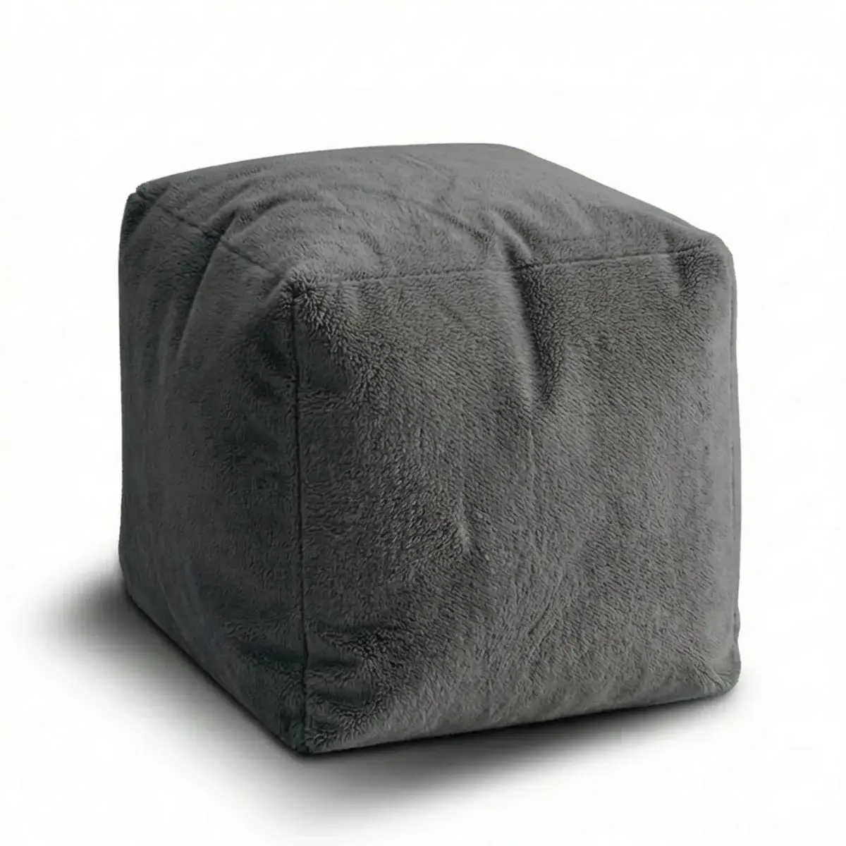 Taburet Cube SOFTY - Graphite - 50x50x50 cm