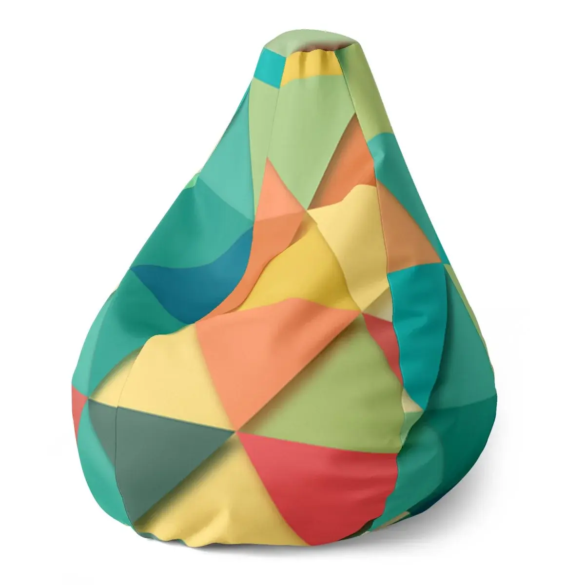 Sedací vak Pear Trojúhelníky - 140 x 100 x 25 cm