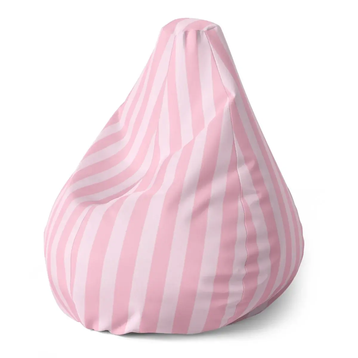 Sedací vak Pear Růžové pruhy - 140 x 100 x 25 cm