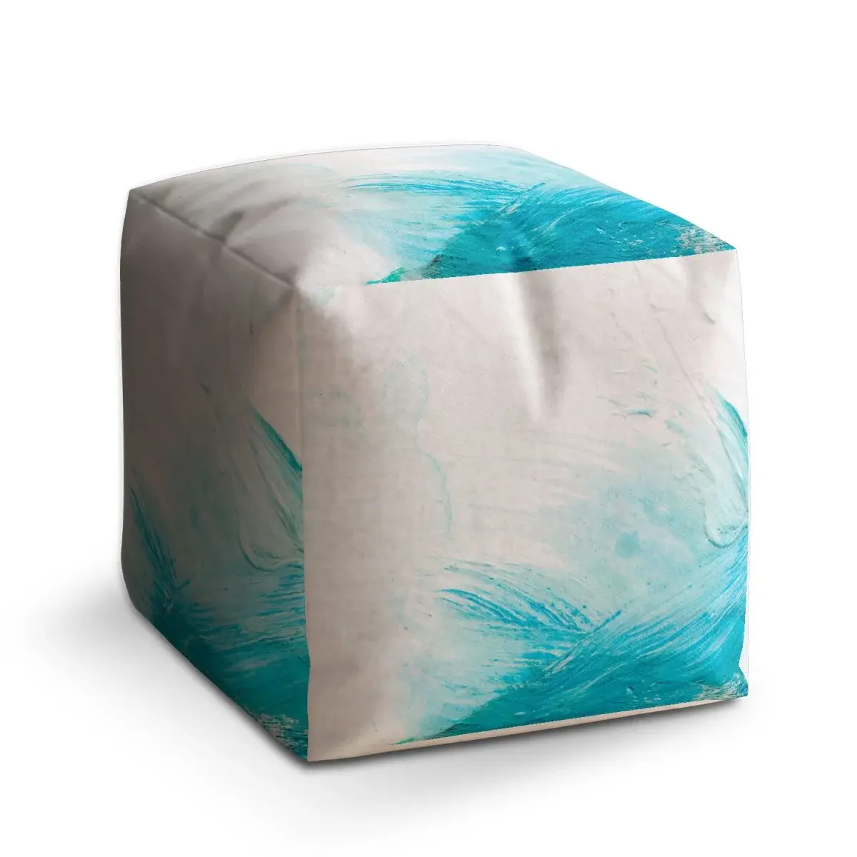 Taburet Cube Abstraktní barvy - 40x40x40 cm