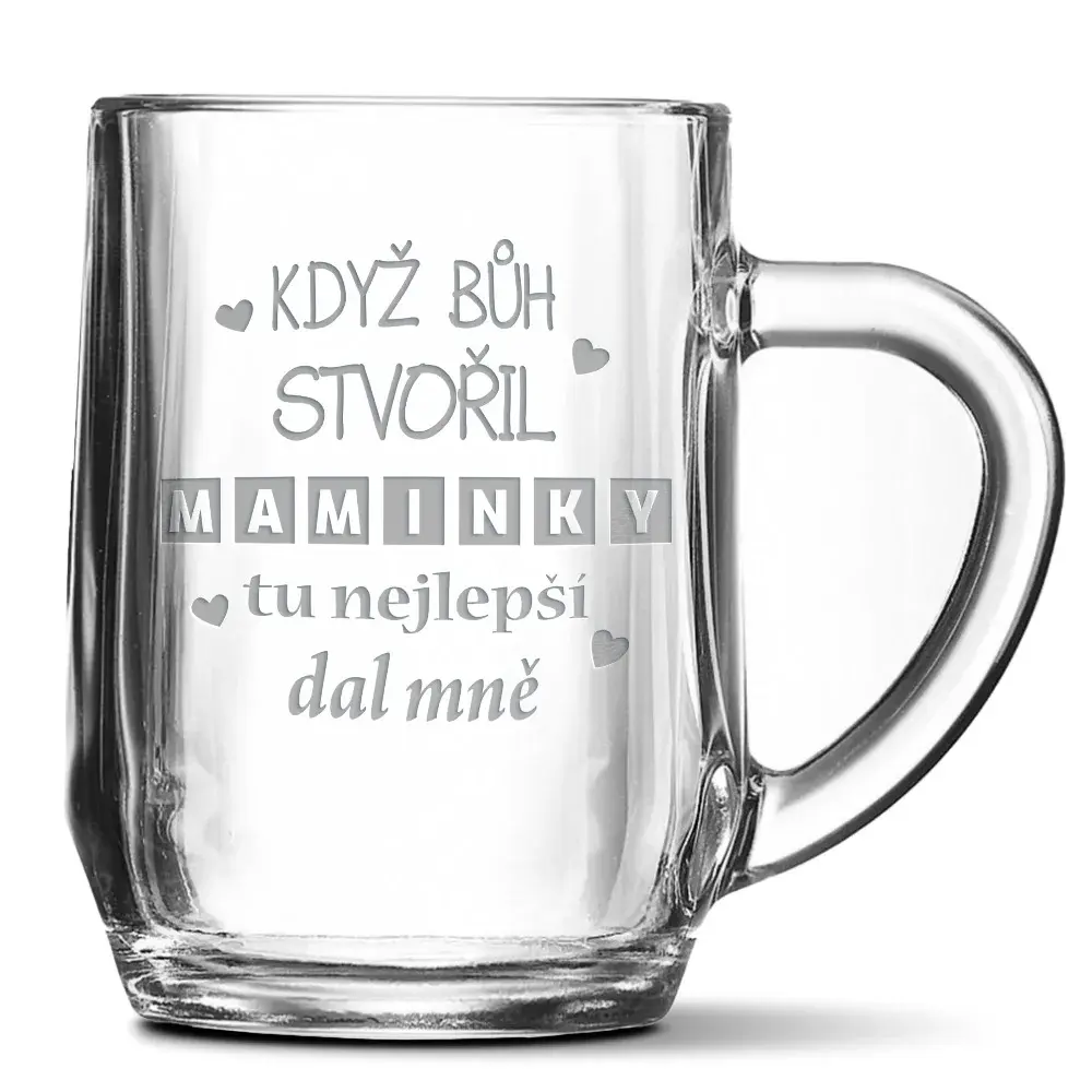Půllitr Když Bůh stvořil maminky: 0,5