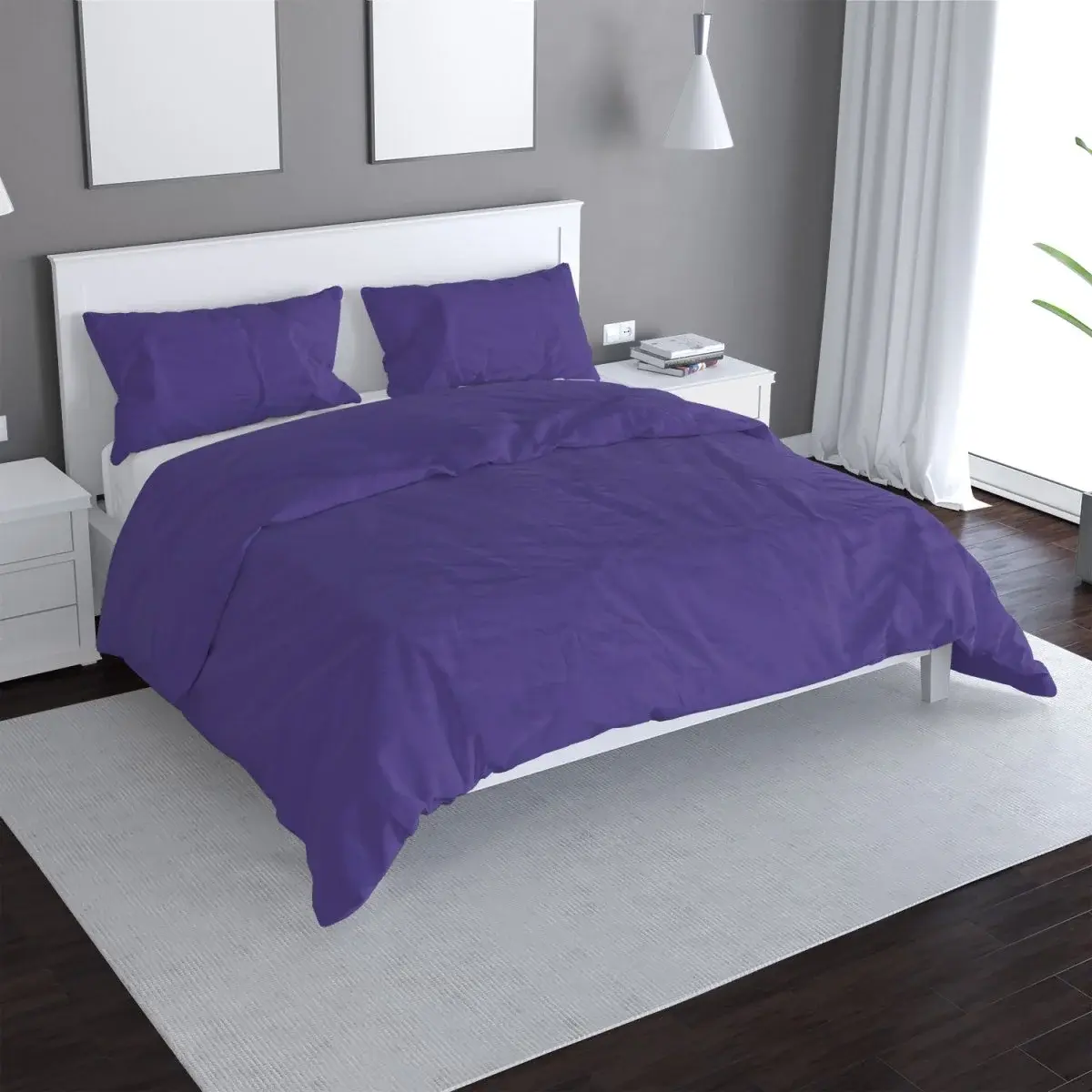Povlečení Purpurová - 140x200 / 90x70