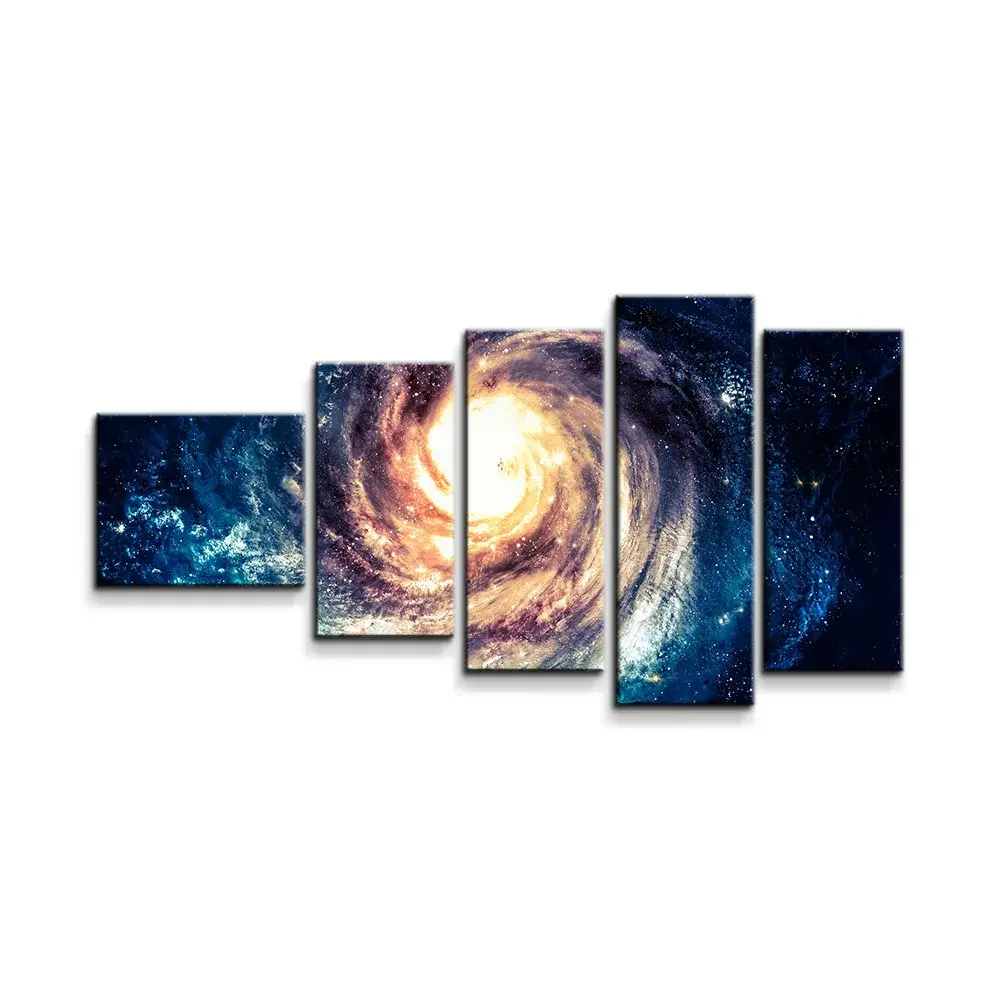 Obraz - 5-dílný Světelný vír - 100x60 cm