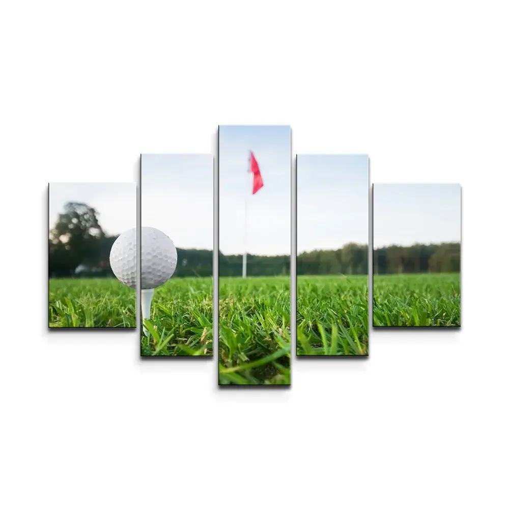 Obraz - 5-dílný Golf - 125x90 cm