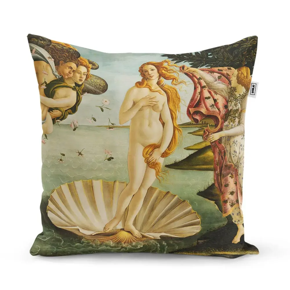 Polštář Zrození Venuše - Sandro Botticelli - 60x60 cm