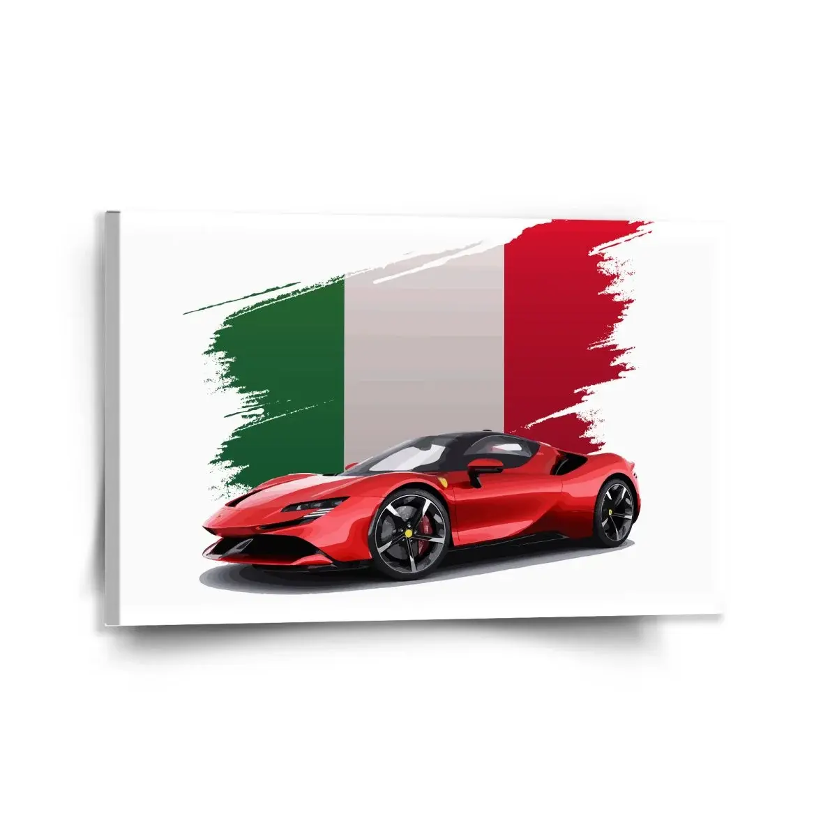 Obraz Ferrari Italská vlajka - 120x80 cm
