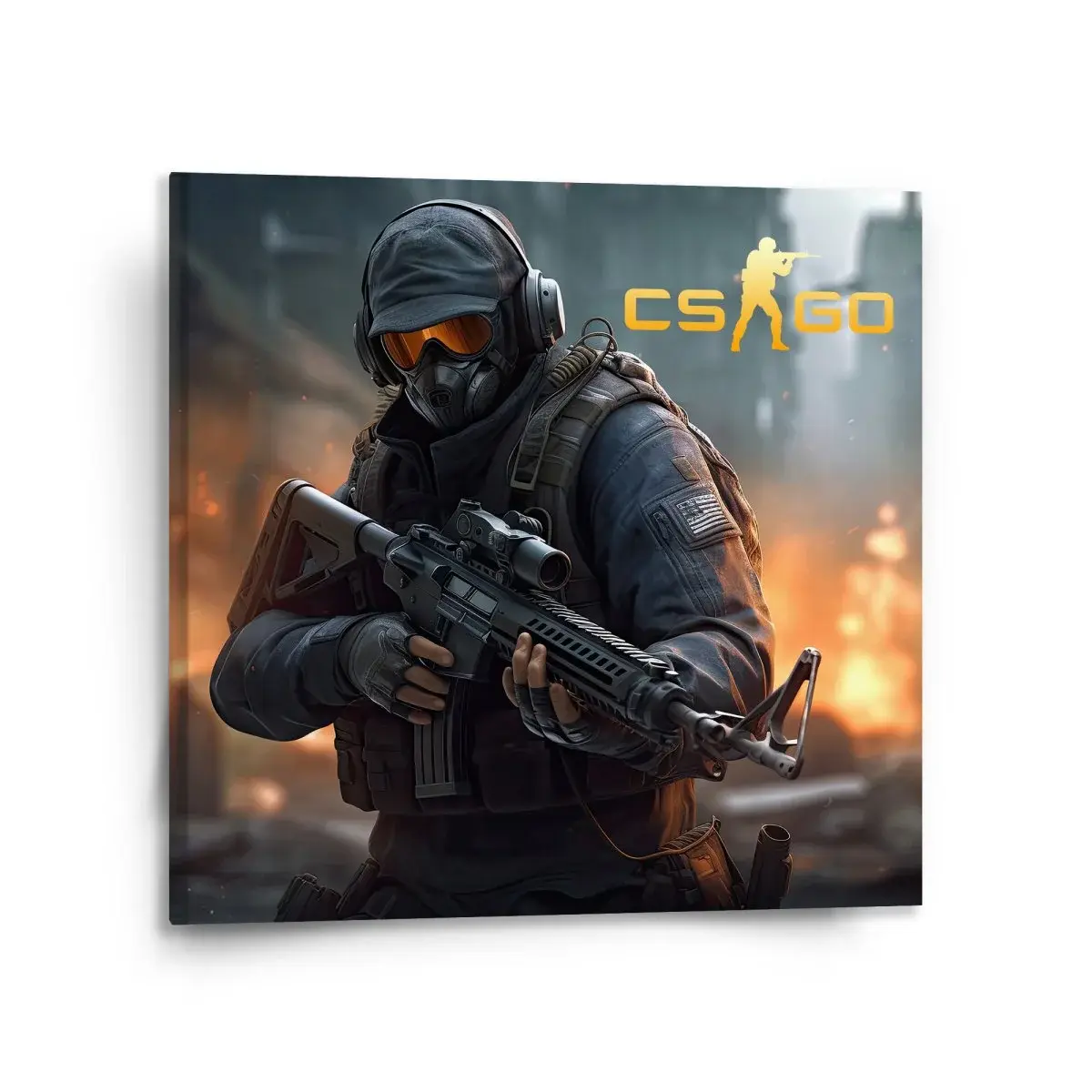 Obraz CS:GO Voják 2 - 110x110 cm