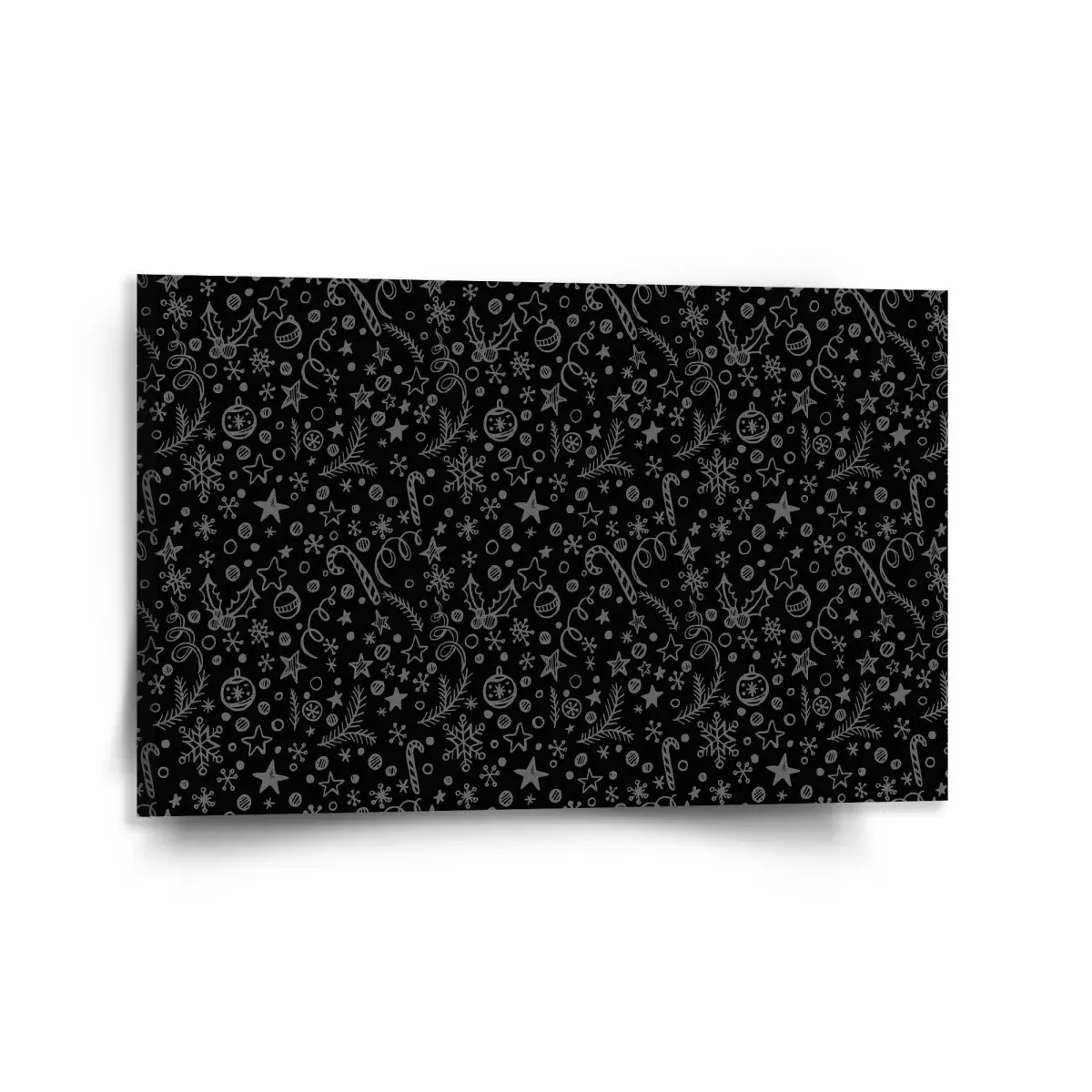 Vánoční obraz Vánoce na černé - 120x80 cm