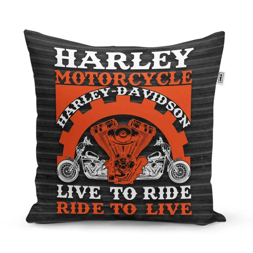 Polštář Harley-Davidson Live to ride, ride to live - 40x40 cm