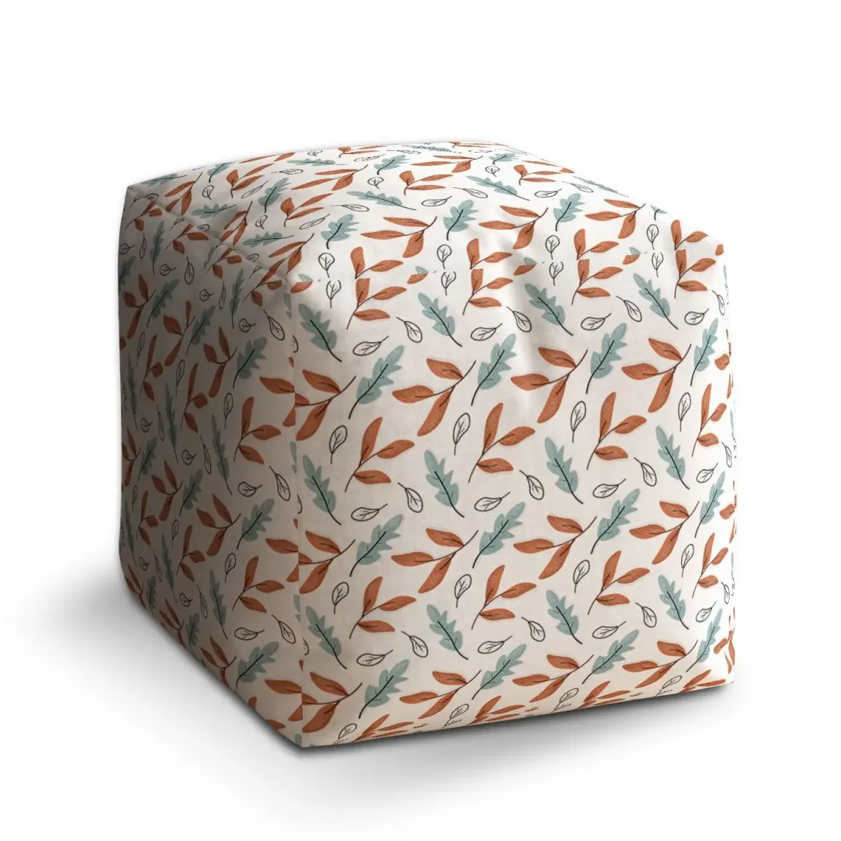 Taburet Cube Lesní mozaika - 40x40x40 cm