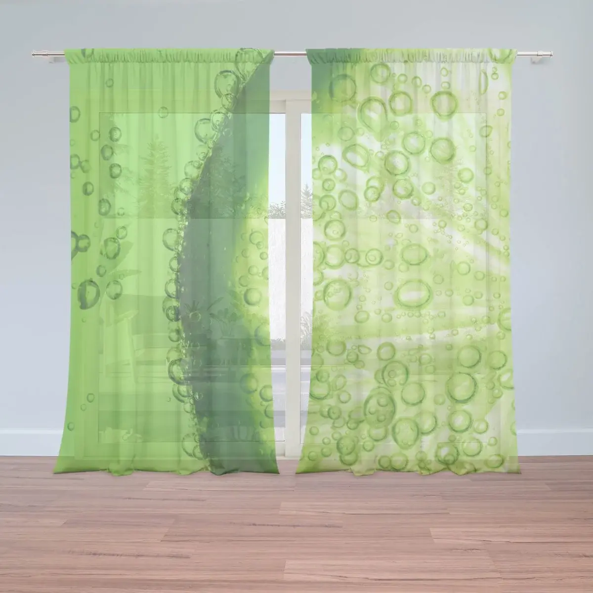 Záclony Limetka: 2ks 150x250cm