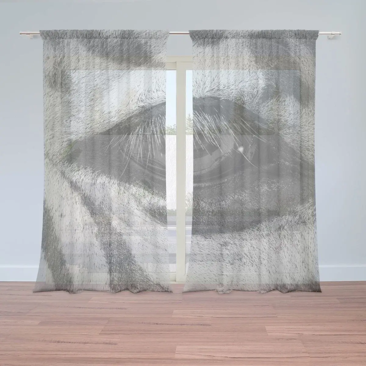 Záclony Oko zebry: 2ks 150x250cm