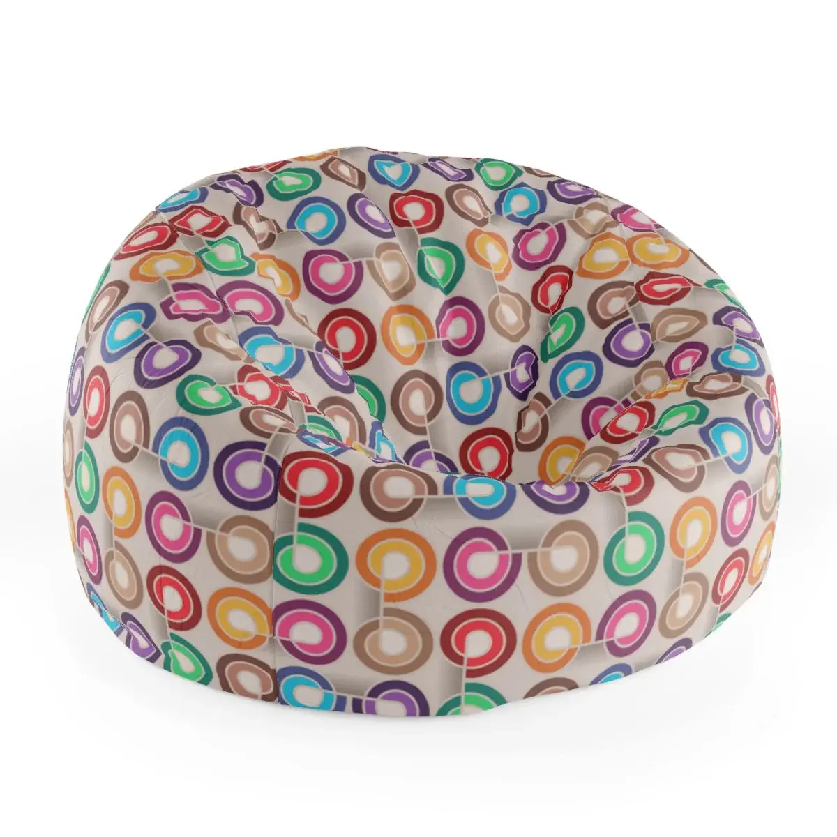 Sedací vak Cocoon Barevné spirály - 115 x 75 x 45 cm