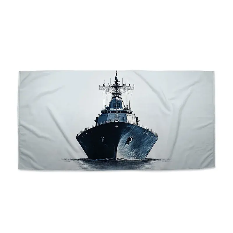 Ručník Válečná loď na klidném moři - 70x140 cm
