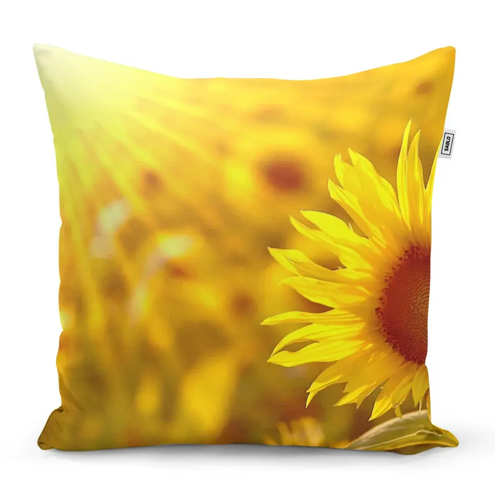 Polštář Slunečnice 3 - 40x40 cm