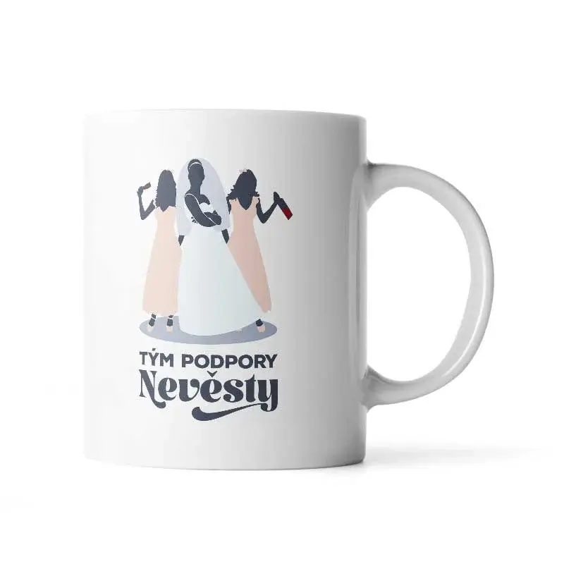 Hrnek Tým podpory nevěsty - 200 ml - espresso