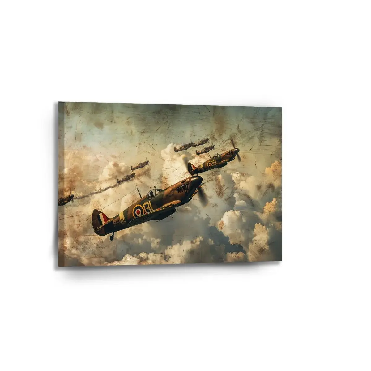 Obraz Stíhačky Spitfire v letecké bitvě - 90x60 cm