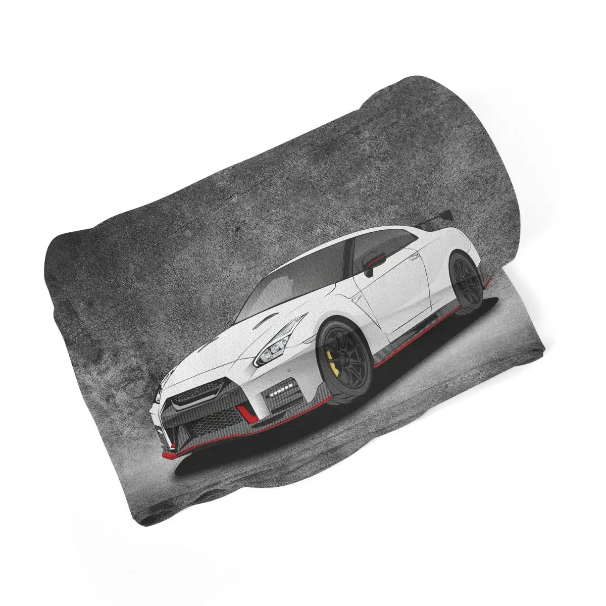 Deka Nissan GTR 35 Šedý - 150x120 cm