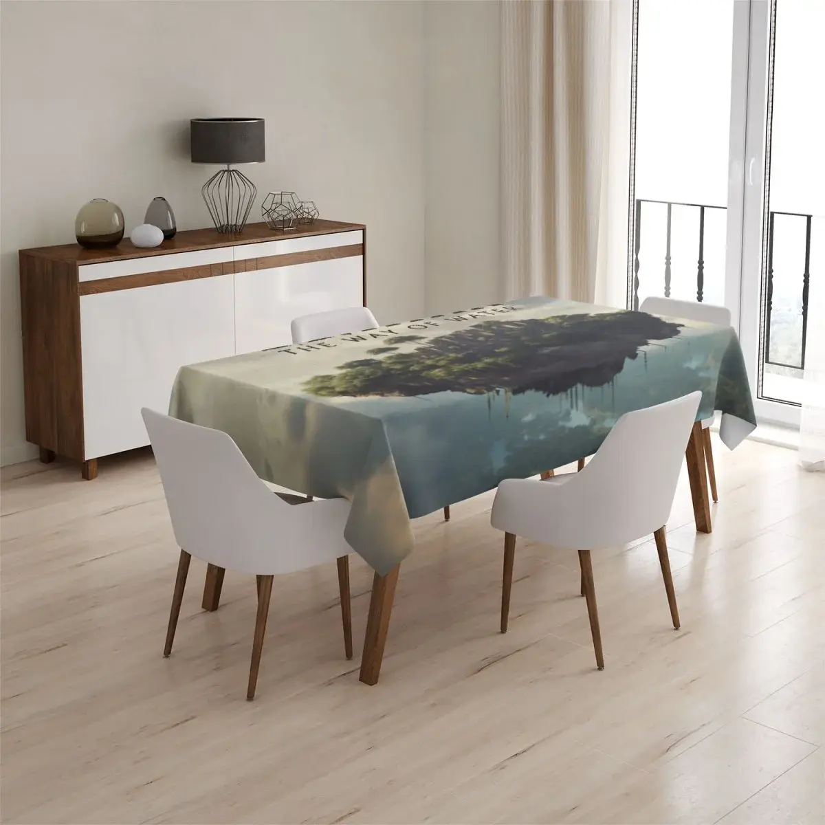 Ubrus Avatar The Way of Water Létající město - 90x90 cm