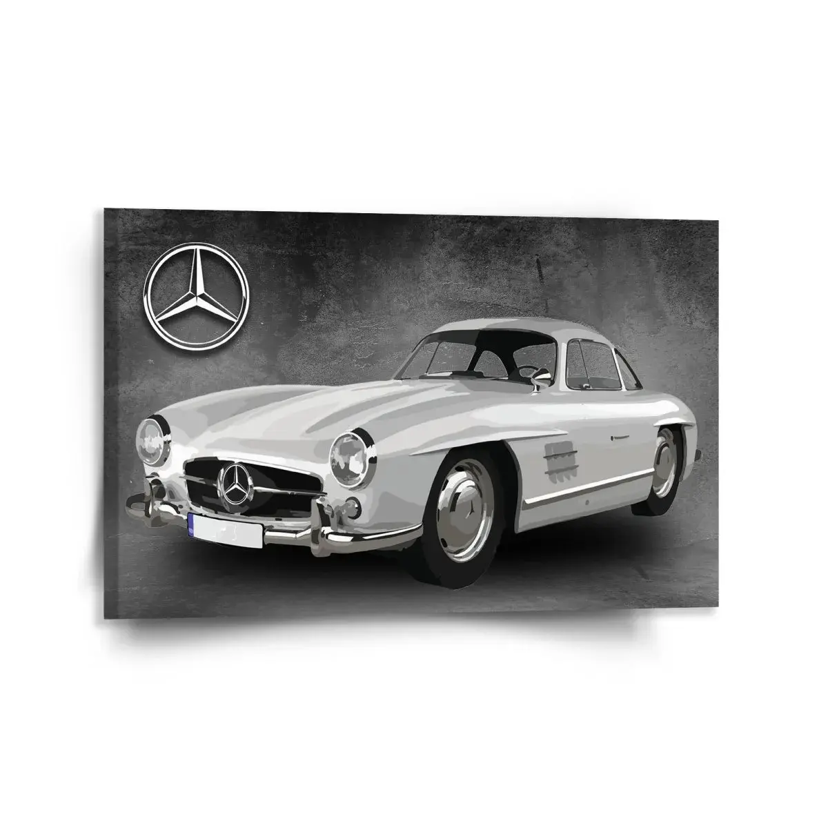Obraz Mercedes-Benz 300 SL Šedé pozadí - 120x80 cm