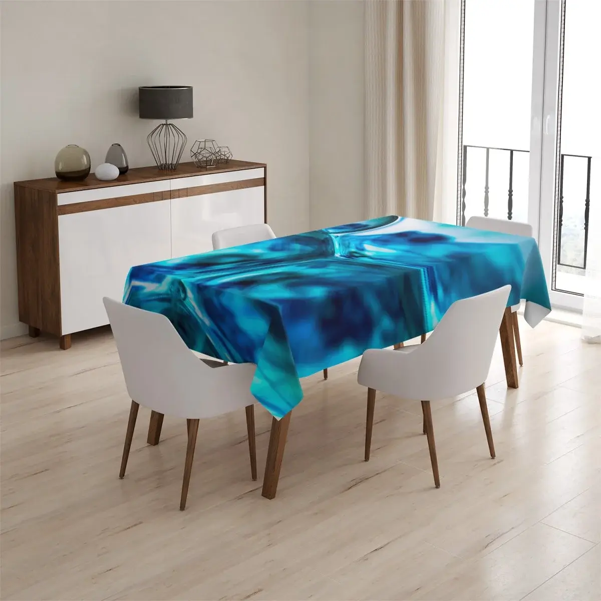 Ubrus Modré bubliny - 90x90 cm