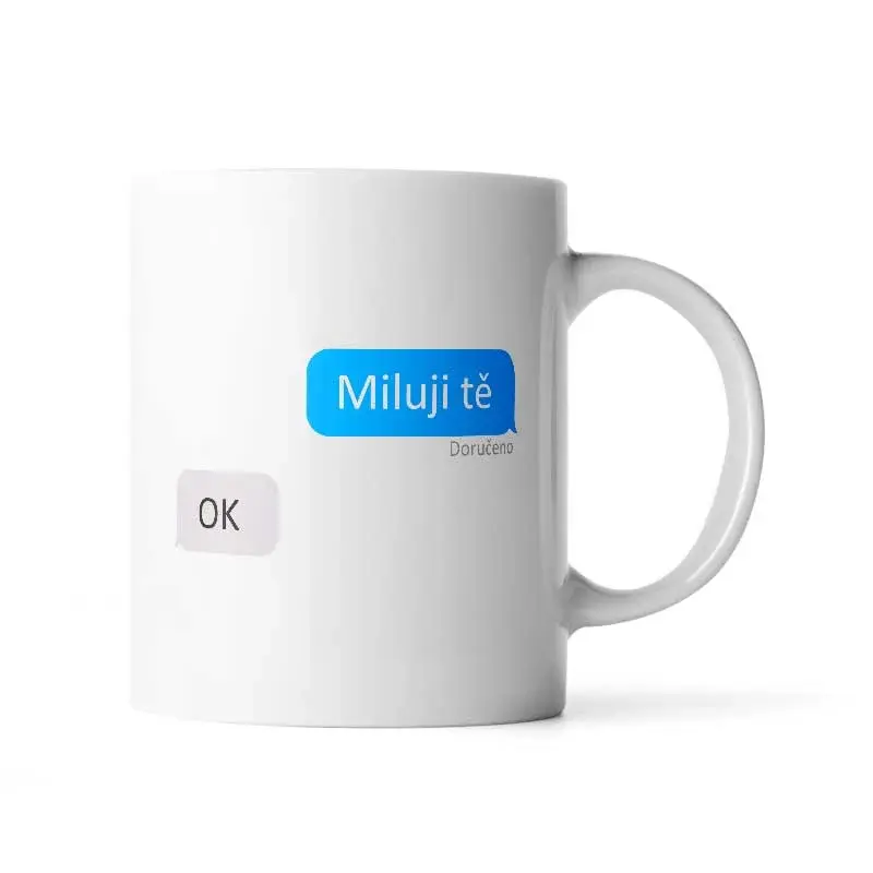 Hrnek Miluji tě, OK - 200 ml - espresso