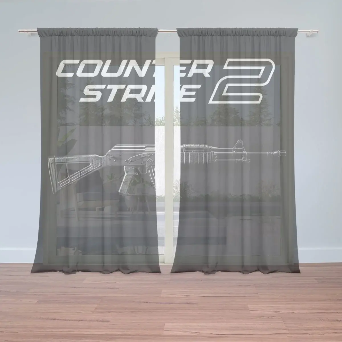 Záclony Counter Strike 2 AK: 2ks 150x250cm