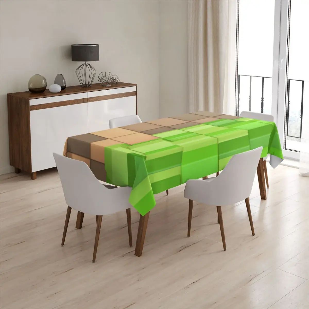 Ubrus Blocks 3D - 130x130 cm