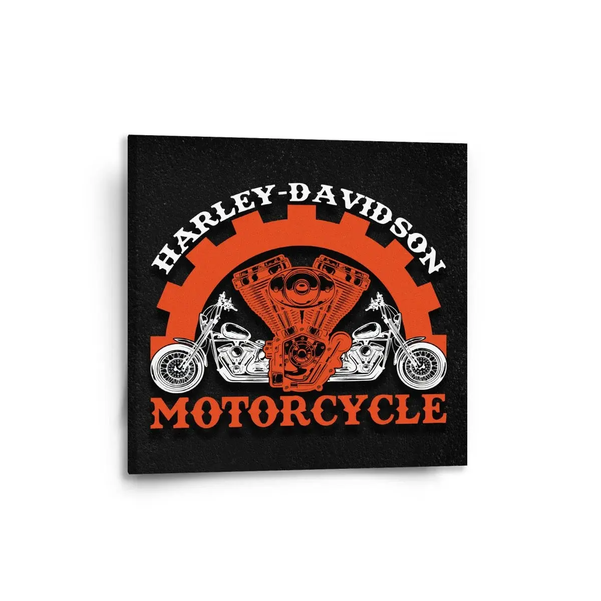 Obraz Harley-Davidson motor Černé pozadí - 50x50 cm