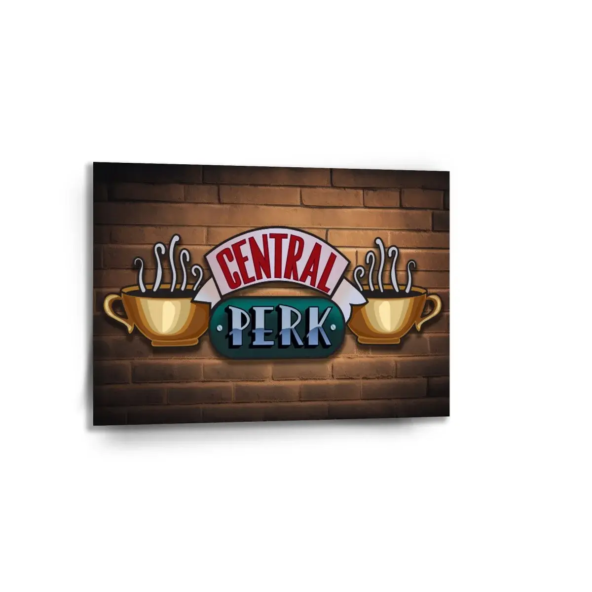 Obraz Seriál přátelé CENTRAL PERK Cihly - 90x60 cm