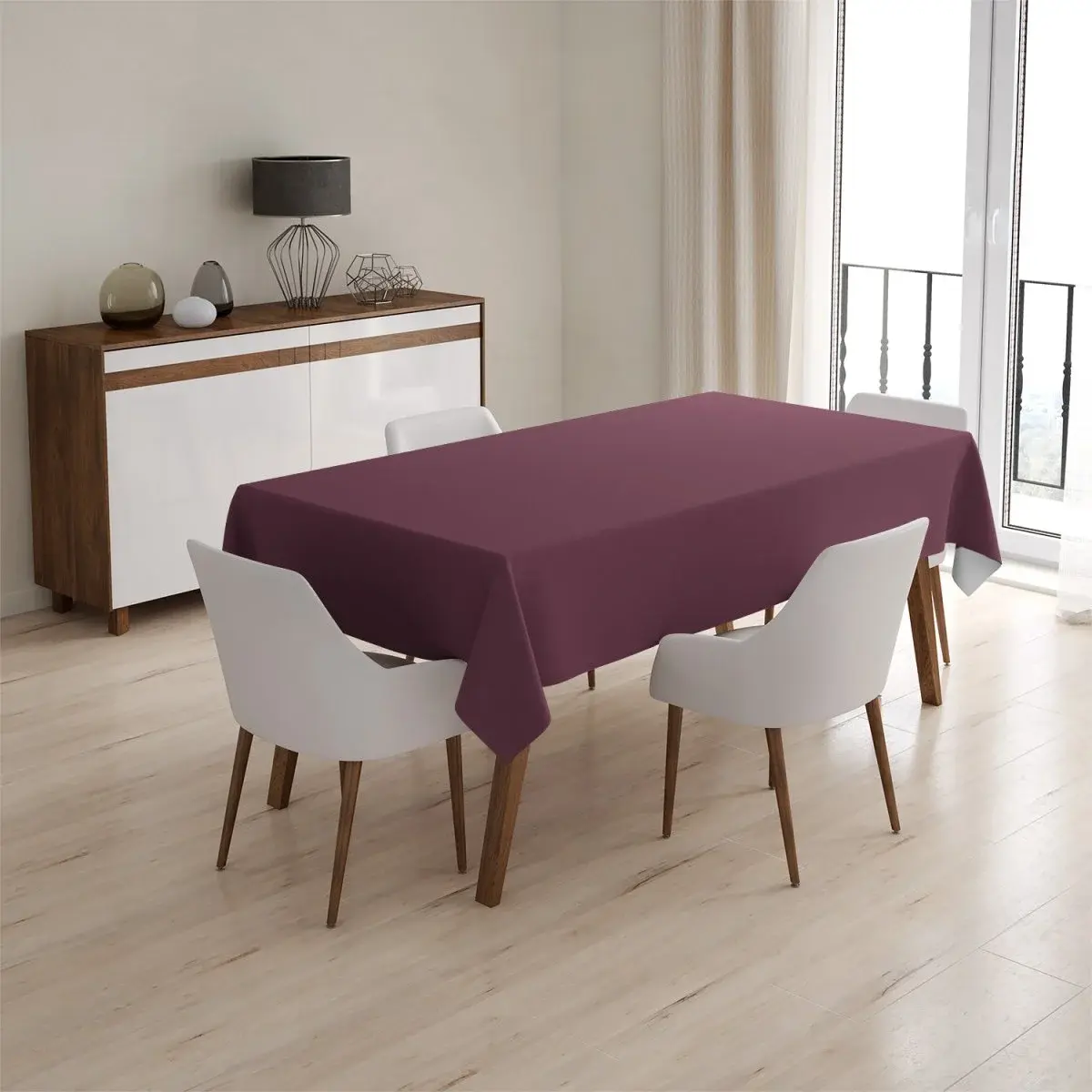 Ubrus Červeno fialová - 90x90 cm