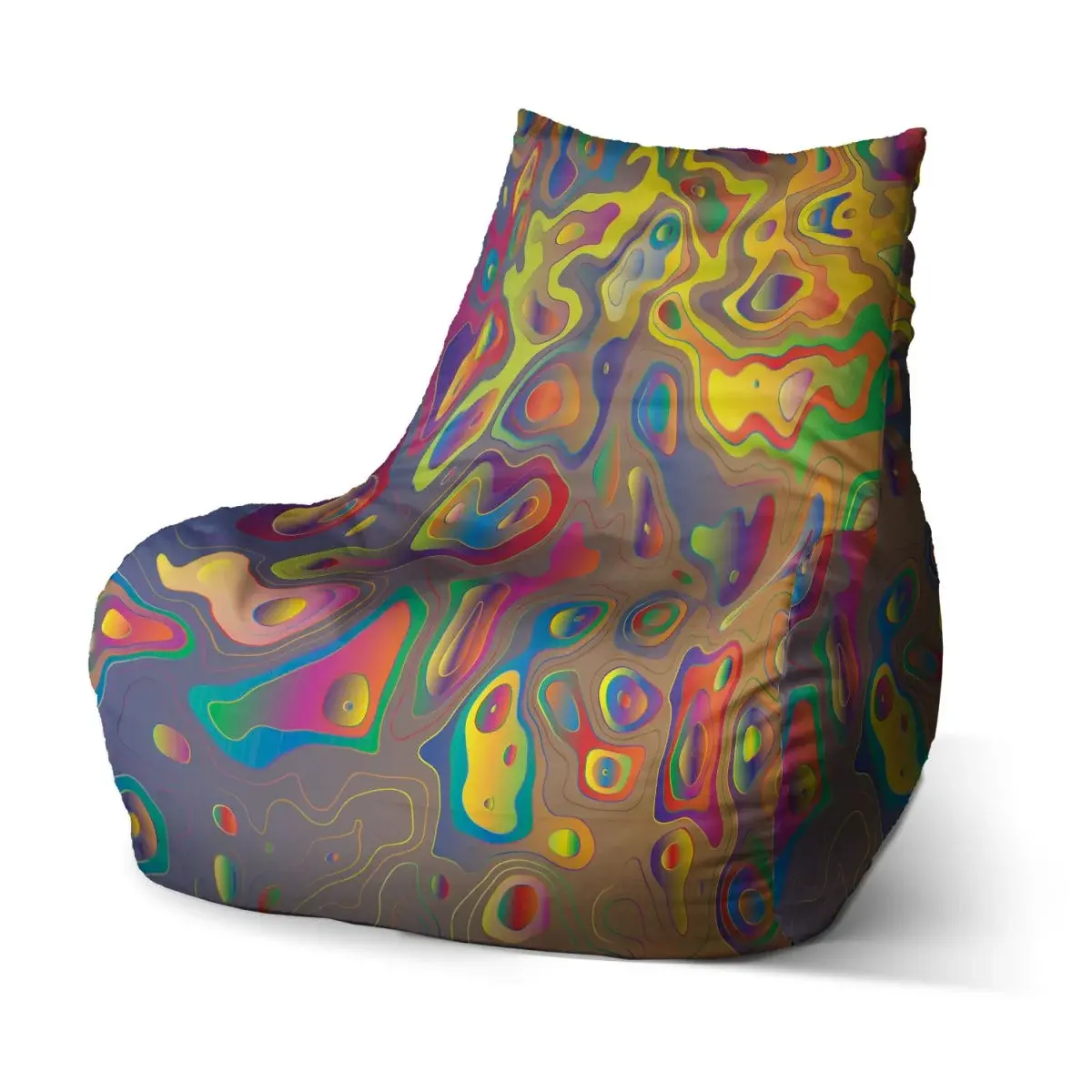 Sedací vak Bean Barevné skvrny - 60 x 70 x 70 cm