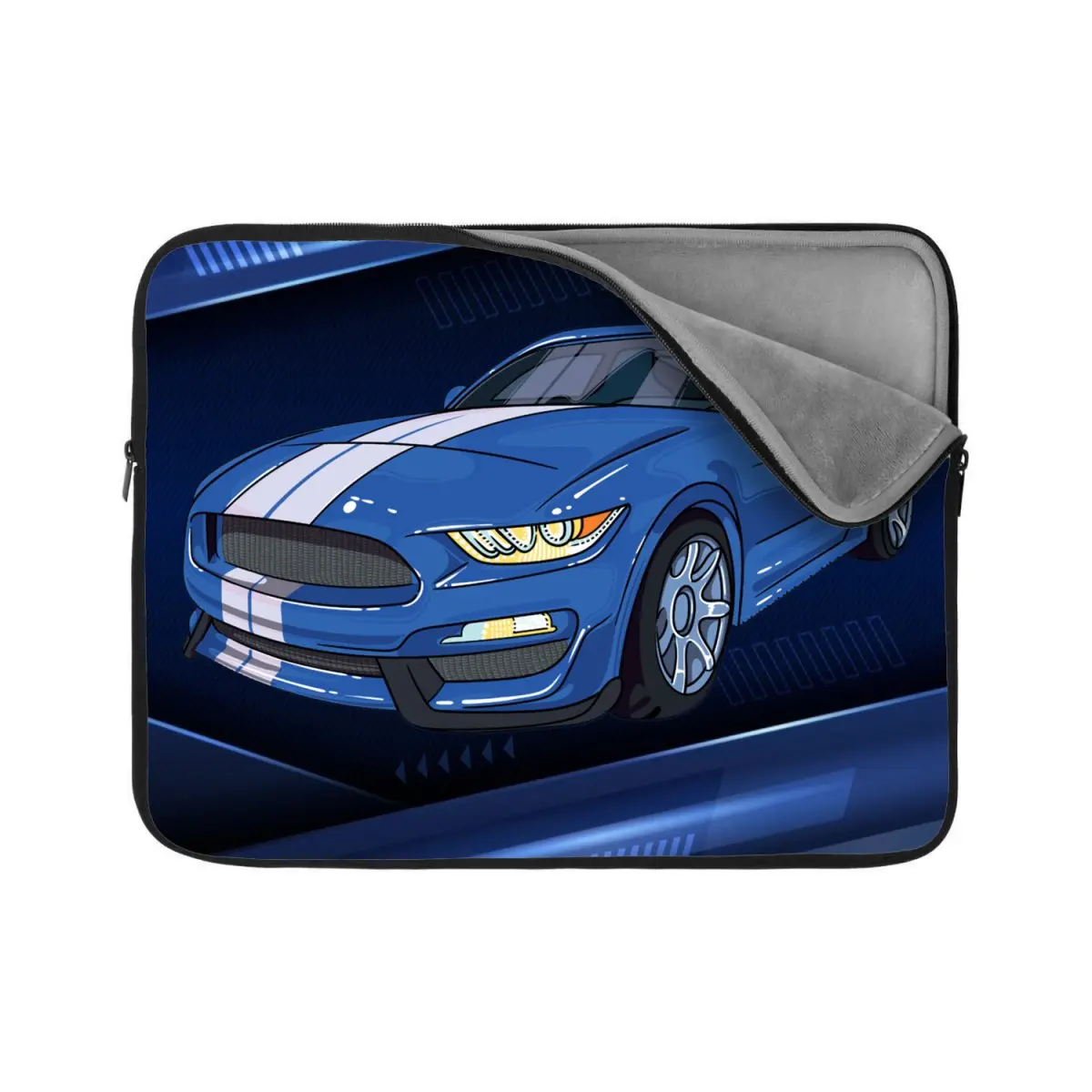 Obal na notebook Mustang Modré pozadí s pruhy - 13"