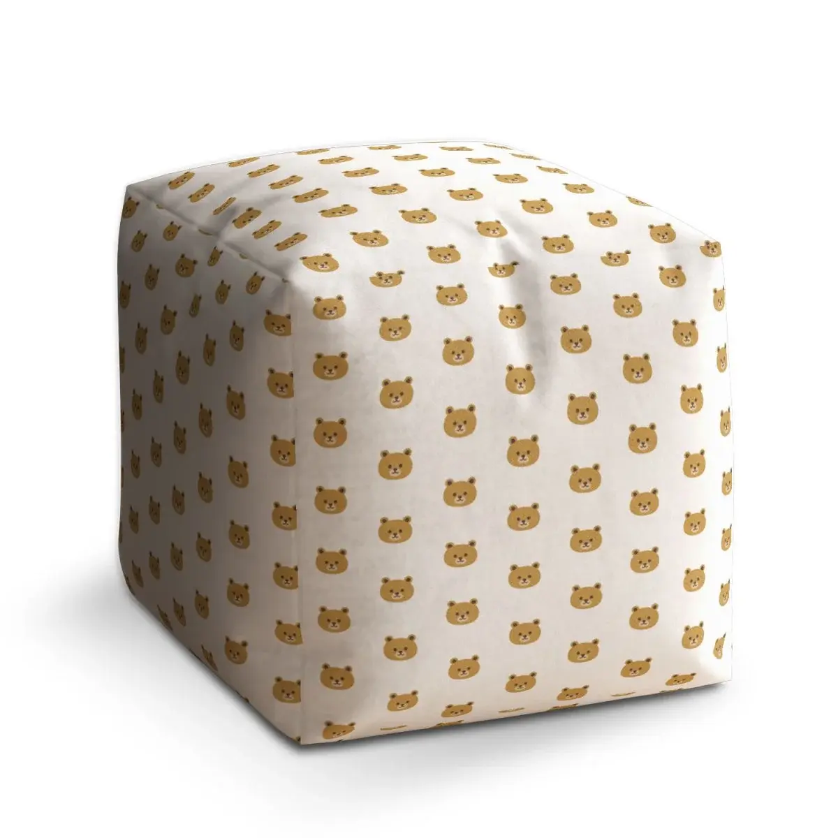Taburet Cube Medvídci na bílé - 40x40x40 cm