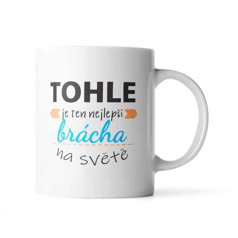 Hrnek Tohle je ten nejlepší brácha na světě - 200 ml - espresso