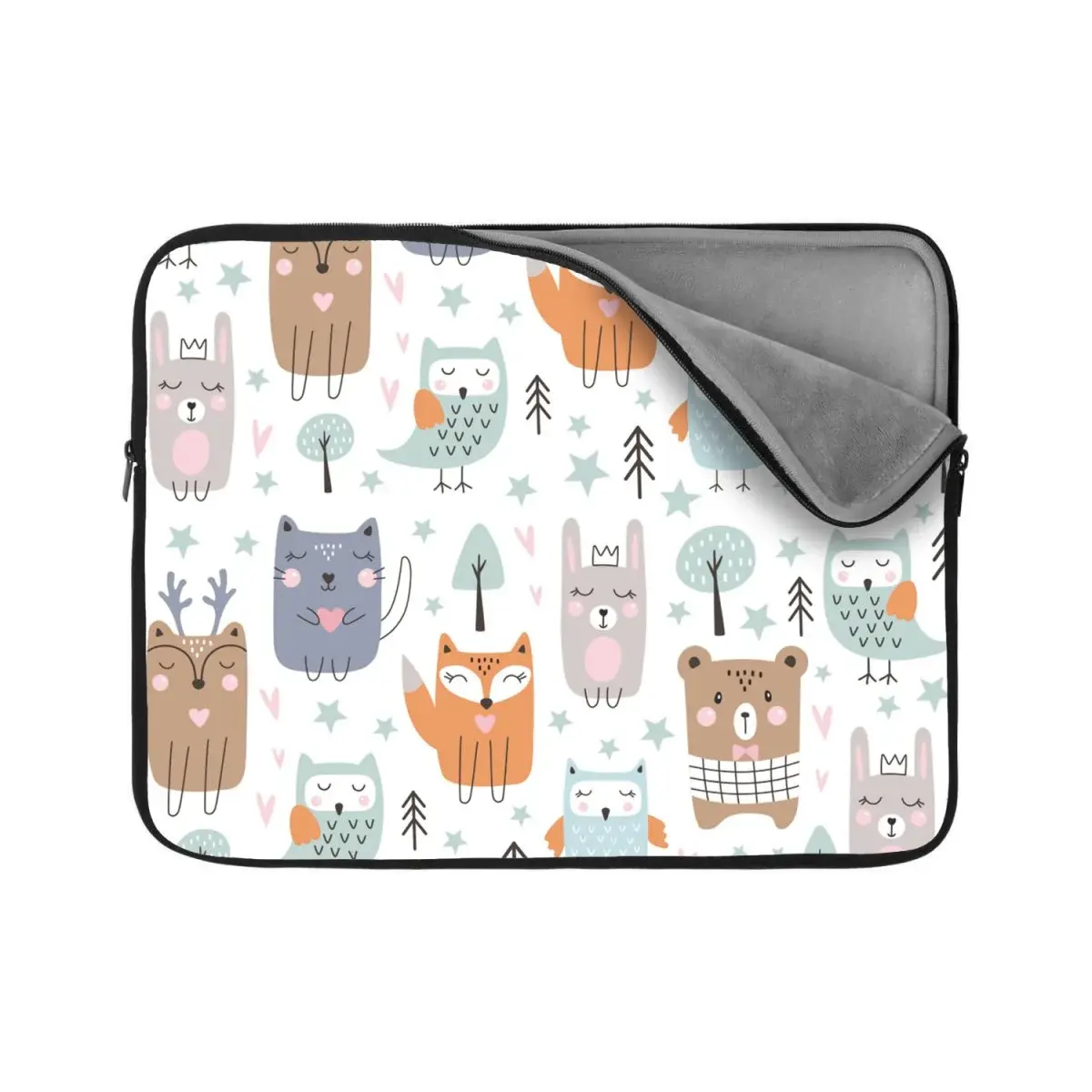 Obal na notebook Animovaná lesní zvířátka - 15,6"