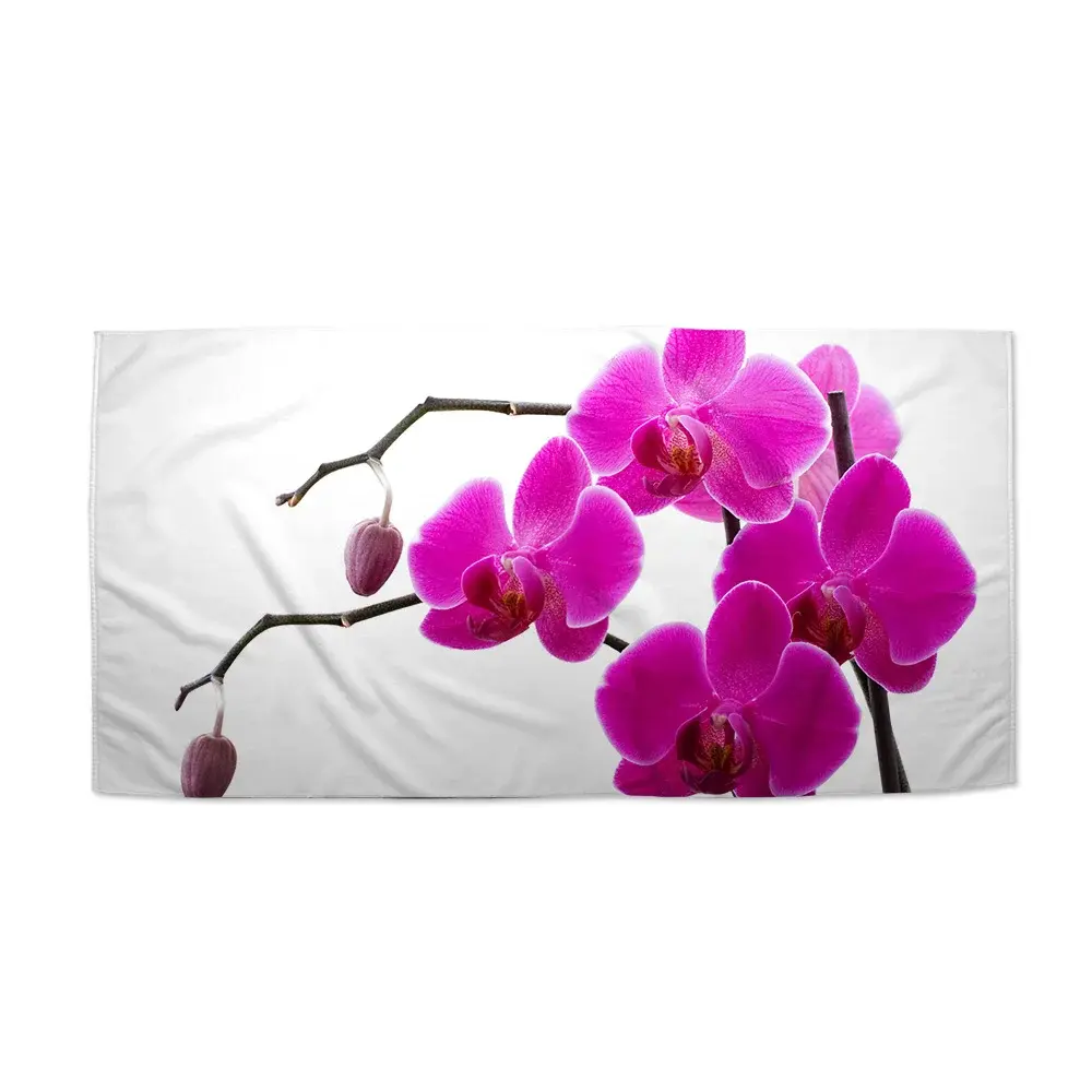 Ručník Fialové orchideje - 70x140 cm